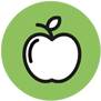 Icons Apfel gesundheit